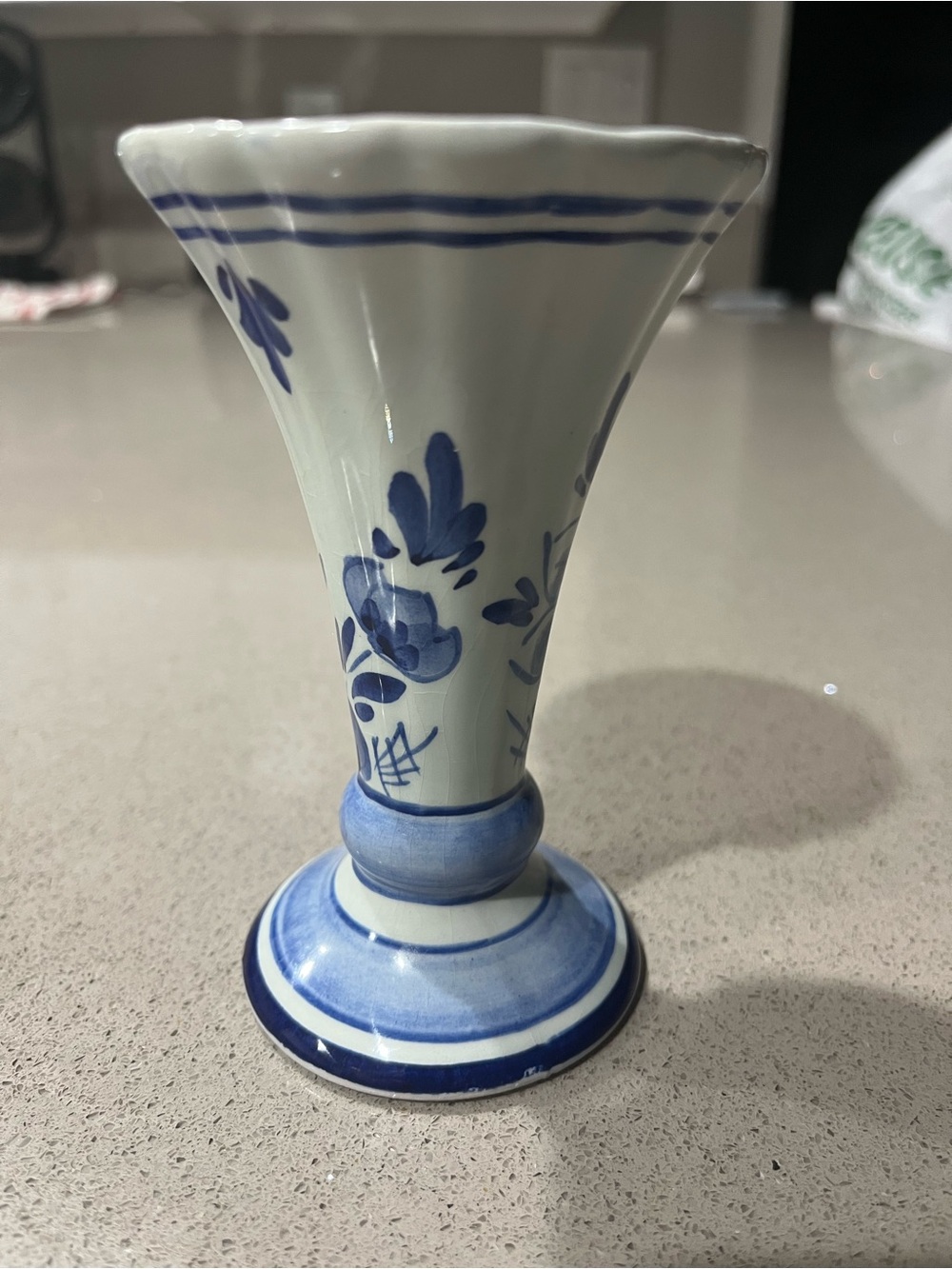Vintage 1960’s 4” - Classic Delft Style Dutch Authentic Bud Vase